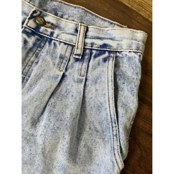 VTG 80s Bill Blass Pleated Denim Mom Jeans Size 12 30x31 - Picture 5 of 13